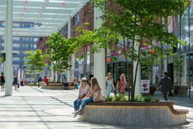 Daktuin Boombanken Citymall Almere Copijn