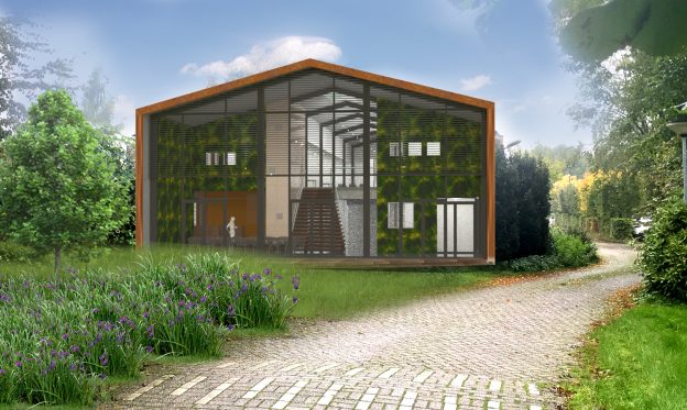 Visualisatie Copijn gageldijk voorzijde cortenstaal